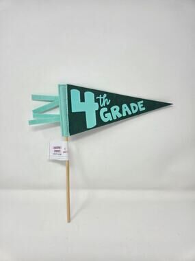 4th Grade Milestone Pennant School Felt Flag